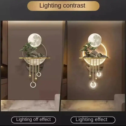 Lunar Harmony LED Wall Art Moonlight Glow