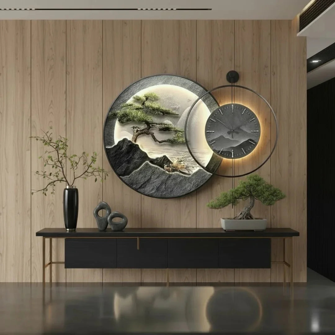 Zen Horizon LED Wall Clock